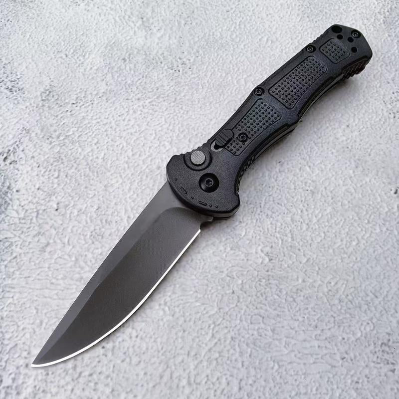 The Ultimate EDC Companion: 9070 Tactical Folding Knife with 3.3" Sharp Steel Blade, Non-Slip Fiber Handle, and Secure Pocket Clip for Camping & Hiking