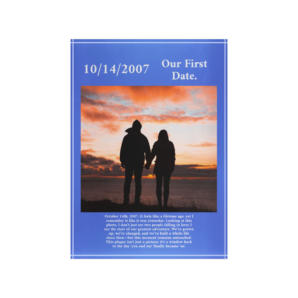 Personalized Photo Block – Custom Date & Message Memory Gift