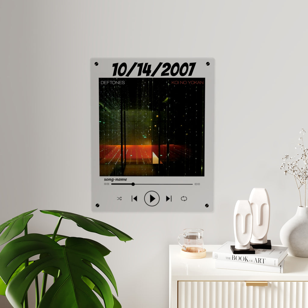 Custom Spotify Plaque Acrylic Wall Art — Personalized Song, Album Cover & Date