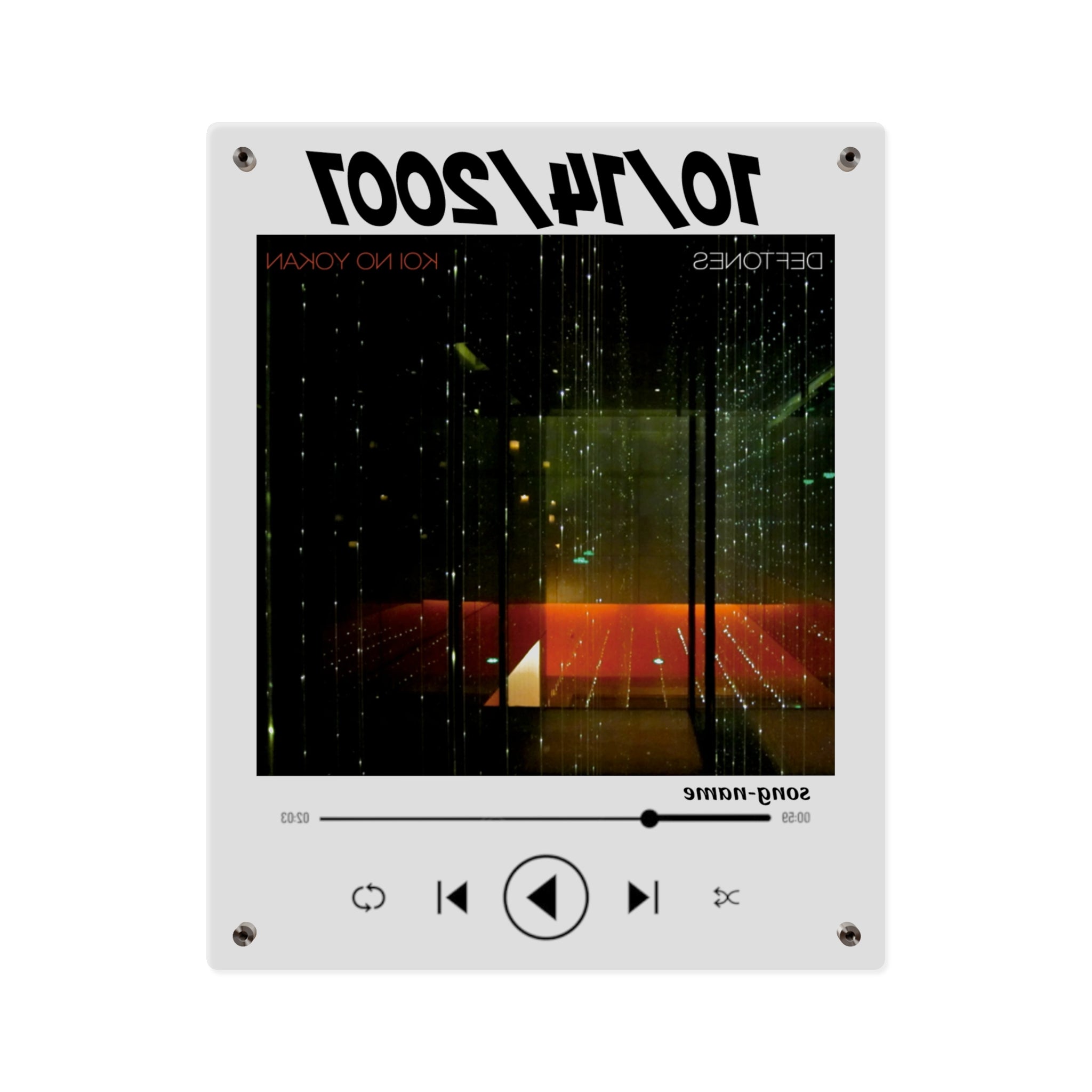 Custom Spotify Plaque Acrylic Wall Art — Personalized Song, Album Cover & Date