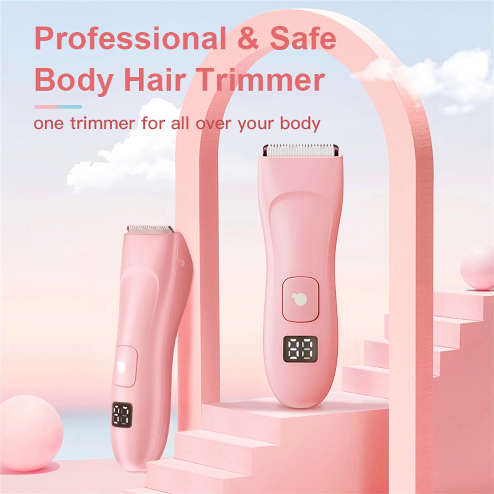 Electric Women'S Body & Pubic Hair Trimmer Bikini Trimmer