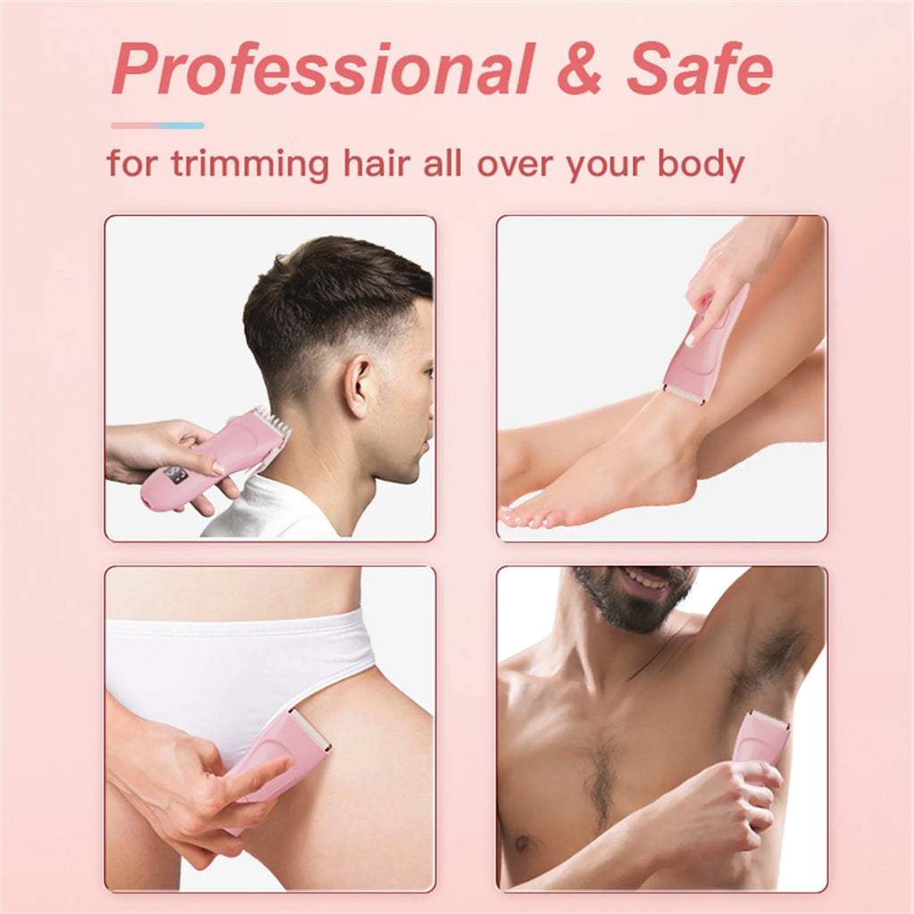 Electric Women'S Body & Pubic Hair Trimmer Bikini Trimmer