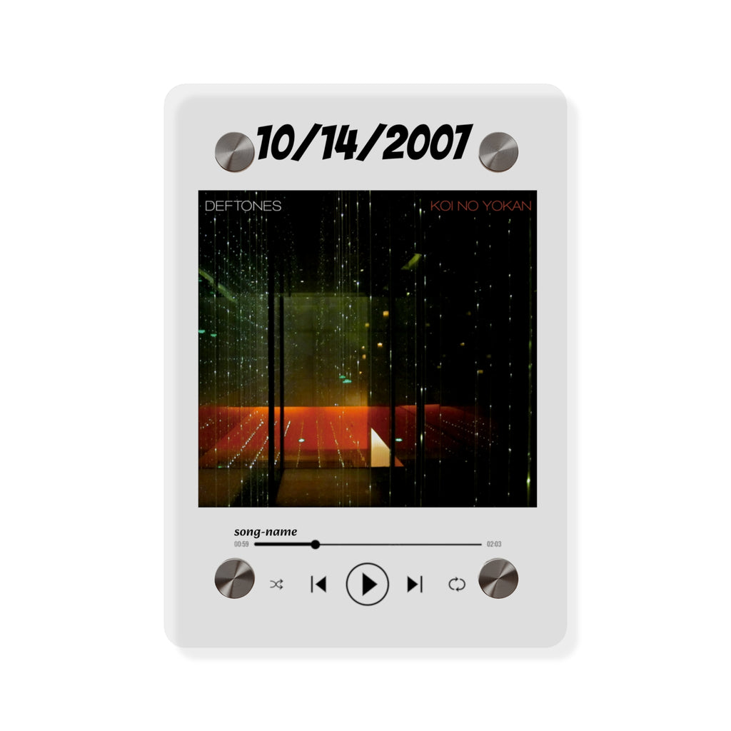 Custom Spotify Plaque Acrylic Wall Art — Personalized Song, Album Cover & Date