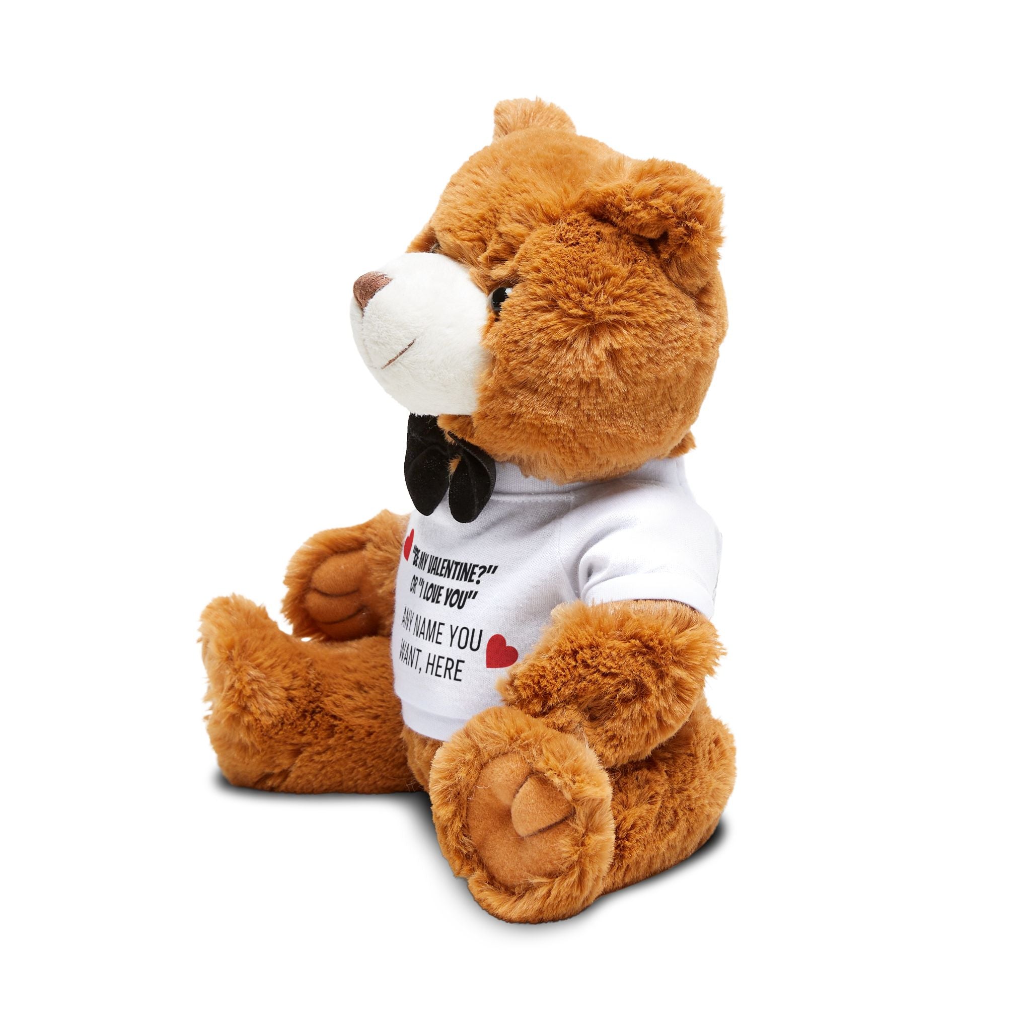Customizable Teddy Bear with Editable T-Shirt — Personalized Plush Gift