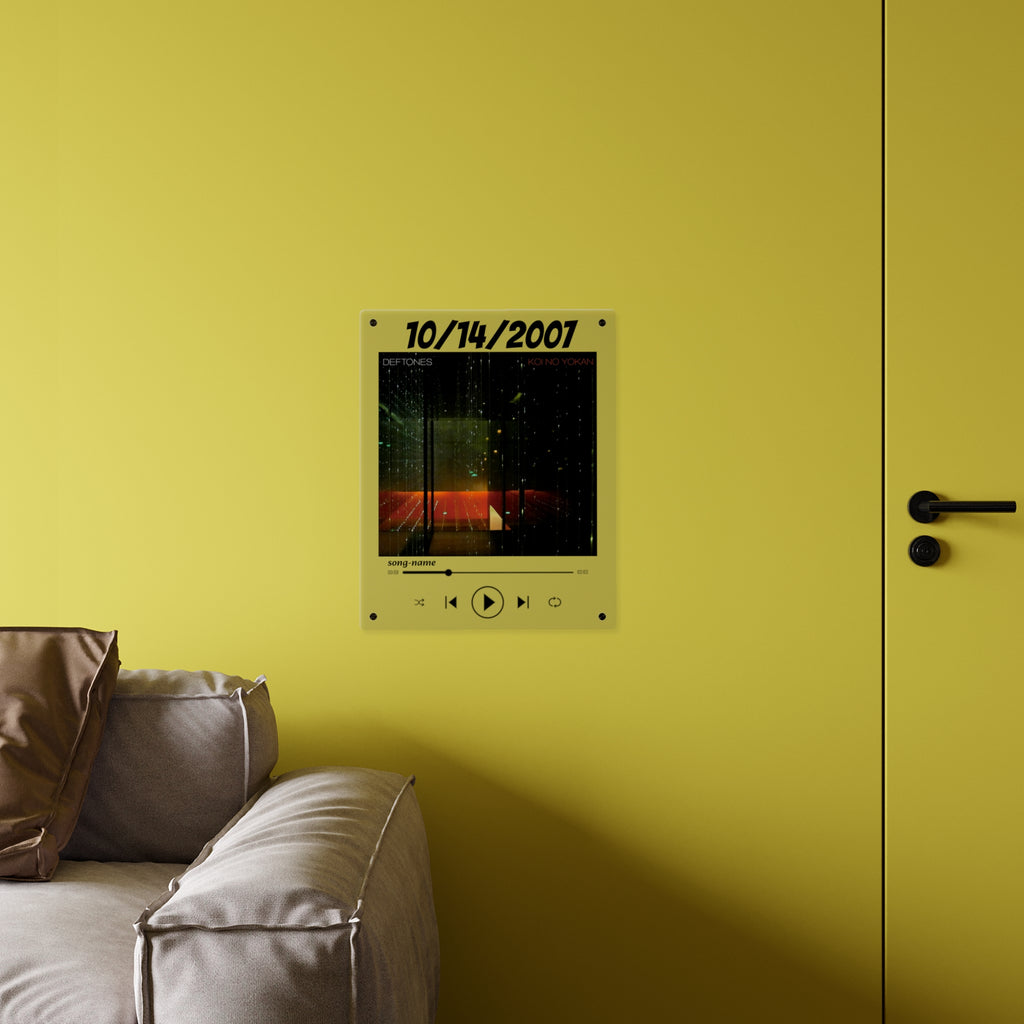 Custom Spotify Plaque Acrylic Wall Art — Personalized Song, Album Cover & Date