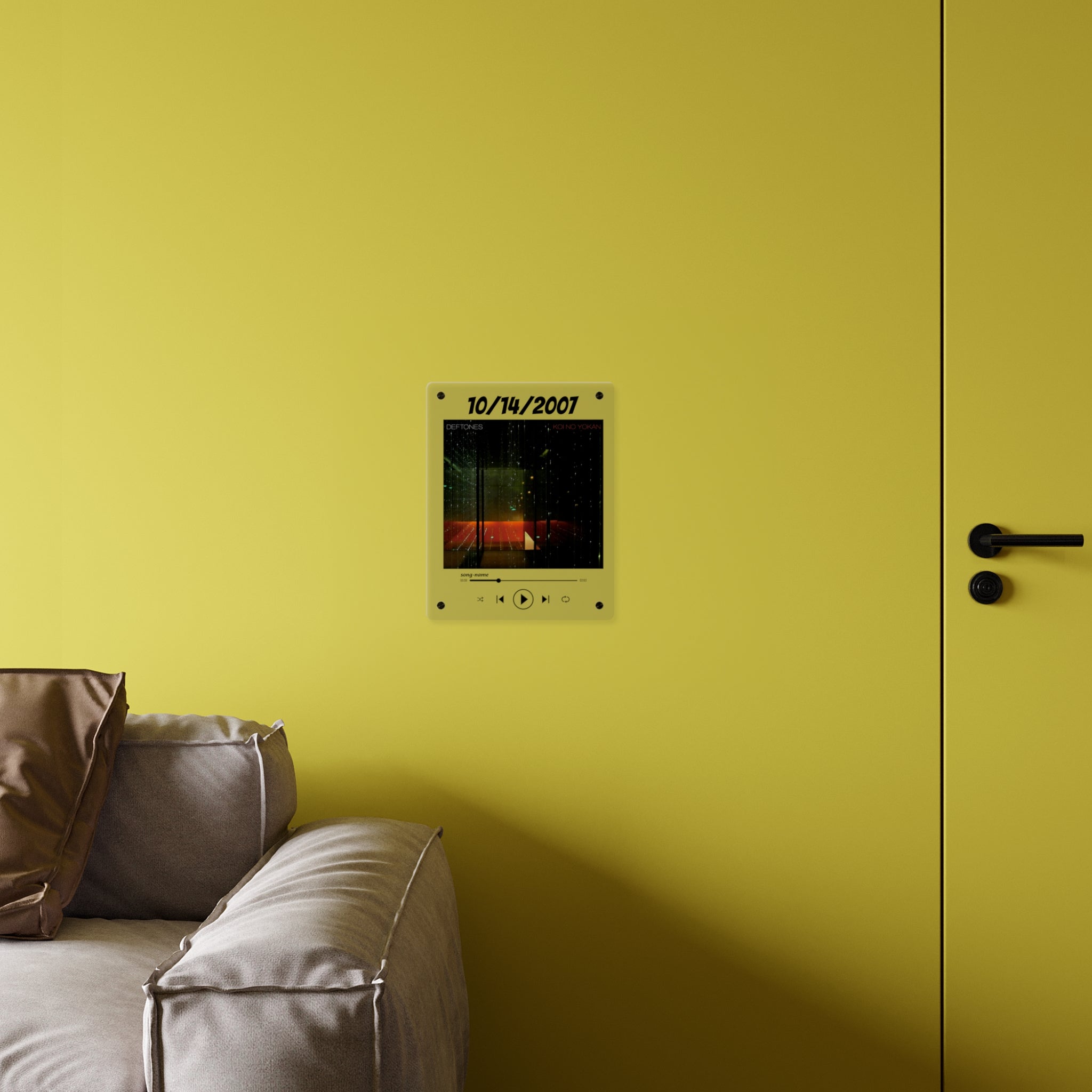 Custom Spotify Plaque Acrylic Wall Art — Personalized Song, Album Cover & Date