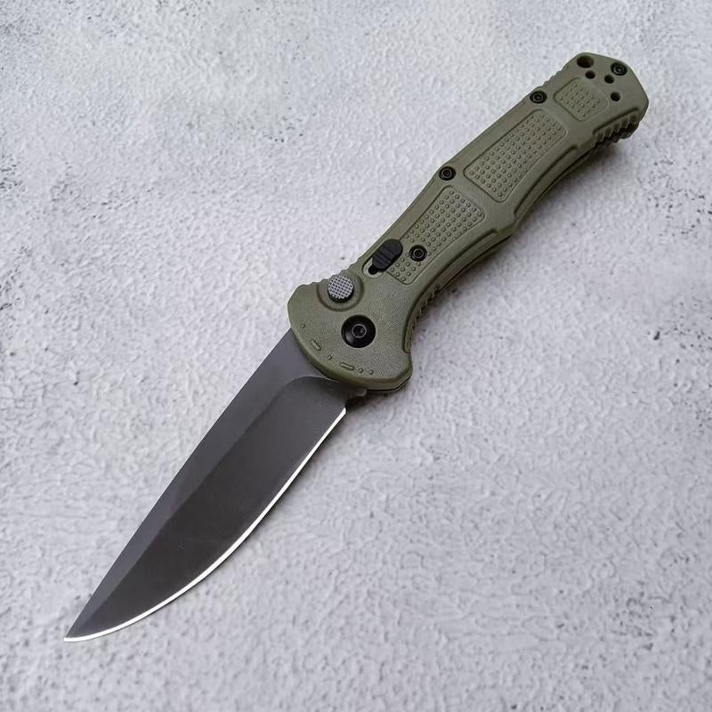 The Ultimate EDC Companion: 9070 Tactical Folding Knife with 3.3" Sharp Steel Blade, Non-Slip Fiber Handle, and Secure Pocket Clip for Camping & Hiking