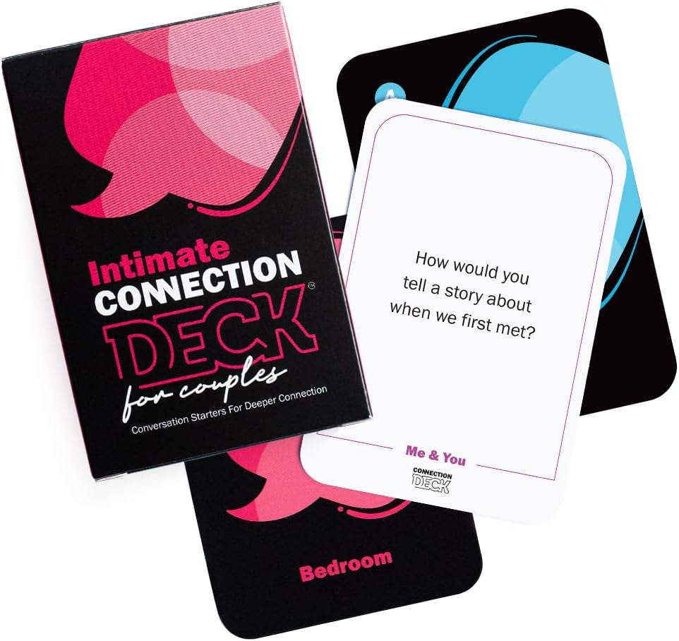 Card Game for Couples - Connecting and Revealing Questions to Ignite a Deeper Relationship - Perfect for Anniversary, Date Night & More (100 Cards)