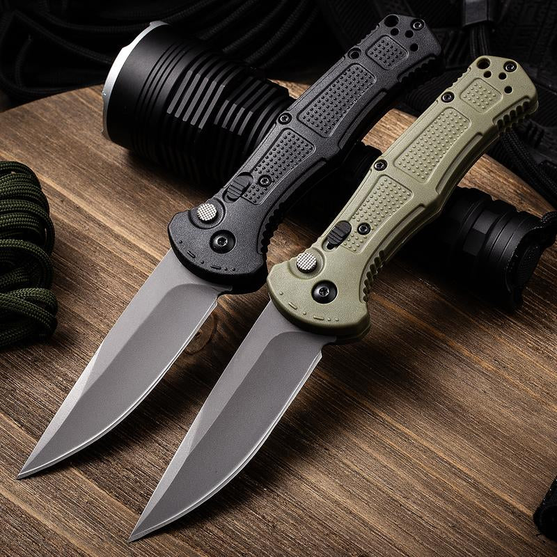 The Ultimate EDC Companion: 9070 Tactical Folding Knife with 3.3" Sharp Steel Blade, Non-Slip Fiber Handle, and Secure Pocket Clip for Camping & Hiking